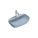 Раковина полувстраиваемая Catalano Green Lux Сolori 40 х 60 х h14 см, цвет - синий матовый 160GRLXNAS