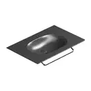 Раковина подвесная Catalano Horizon 75 х 50 см, Satin black (175HZNS) фото 1 Aquada.com.ua