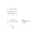Cersanit Como 50 Умывальник мебельный, белый (CCWF1000793618) (CCWF1000790965/CCWF1000793618)