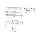 Cersanit Como Умивальник меблевий 80 см, білий (CCWF1000811603) (CCWF1000813618/CCWF1000811603)