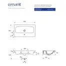 Cersanit Moduo 80 Умивальник меблевий, білий (CCWF1007802074)