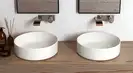 Cielo Shui Comfort Умивальник накладний круглий, білий (SHCOLAT40 white)