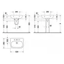 DURAVIT D-CODE умывальник 60*46см, с переливом (23106000002) фото 2 Aquada.com.ua