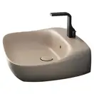 Раковина подвесная Flaminia Fluo 60 х 49 х h20 см, цвет - Argilla opaco (матовый) FU60L Argilla