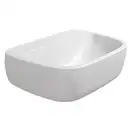 Умивальник підвісний/на стільницю Flaminia Mono, без переливу, 54 х 40 см, latte milky white matt (MN54L) (MN54LLAT)