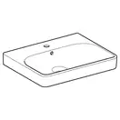 Раковина подвесная Geberit Smyle Square 60 х 48 х h16,5 см, с 1 отверстием под смеситель (500.229.01.1) фото 2 Aquada.com.ua