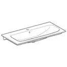 Раковина для мебели Geberit Selnova Square 100 х 48 см, с 1 отверстием под смеситель (500.997.00.1)