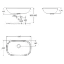 Умивальник на стільницю Grohe Eurostyle 50x38, білий альпін (39216000)