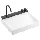Раковина Hansgrohe Avalegra AquaUnit 58 х 47,5 х 10 см, без переливу, з функцією QuickClean+, із змішувачем, Brushed Black Chrome  22472340