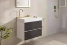 Раковина Hansgrohe Avalegra AquaUnit 78 х 47,5 х 10 см, без переливу, з функцією QuickClean+, із змішувачем, Brushed Bronze  22473140
