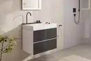 Раковина Hansgrohe Avalegra AquaUnit 78 х 47,5 х 10 см, без переливу, з функцією QuickClean+, із змішувачем, Brushed Black Chrome  22473340