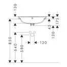 Hansgrohe Xuniva U Раковина на столешницу, белая (60161450)