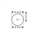 Hansgrohe Xuniva S Раковина накладна, біла (60164450)