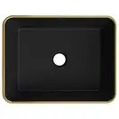 Умывальник (раковина) MEXEN CATIA BLACK DIAMOND GOLD накладной (MEX-21314879)