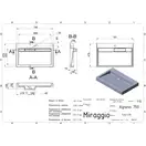 MIRAGGIO AGNESS 750 Умывальник, белый (0000153)