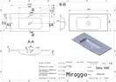 MIRAGGIO DELLA 1000 Умывальник, белый (0000166)