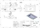 MIRAGGIO Умивальник DELLA 700 MATT (0000179)