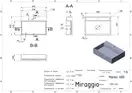 MIRAGGIO MARES Умивальник 600 мм, білий (0000213)