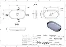 MIRAGGIO MARTA 750 Умывальник, белый (0000728)