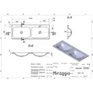 MIRAGGIO Умивальник JESSEL 1200-2 (0000783)