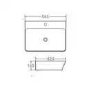 MIXXUS PREMIUM Bevel-0202 Умывальник накладной, белый (MP6481)