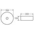 MIXXUS PREMIUM Topper-0101 Раковина накладная, черная (MP6490)