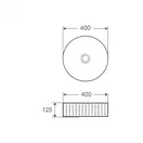 MIXXUS PREMIUM Wave-0101 Умывальник накладной, белый (MP6491)