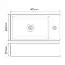 Mixxus Premium QUADRO-0207 Раковина накладная, белая (MP6503)