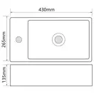 Mixxus Premium QUADRO-1201-R Раковина, белая (MP6504)