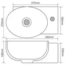 Mixxus Premium DIVERSE-1201-L Раковина, белая (MP6507)