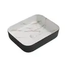 MIXXUS PREMIUM DIVERSE-0110 Раковина накладная, мрамор-черный (MP6517)