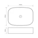 MIXXUS PREMIUM BEVEL-0103 Раковина накладная, черная (MP6520)