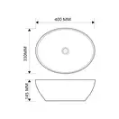 MIXXUS PREMIUM ELLIPSE-0108 Раковина накладная, мрамор (MP6526)