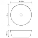 MIXXUS PREMIUM ELLIPSE-0101 Раковина накладная, белая (MP6531)