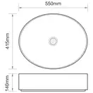 MIXXUS PREMIUM ELLIPSE-0104 Раковина накладная, мрамор (MP6554)