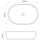 MIXXUS PREMIUM ELLIPSE-0105 Раковина накладная, белая (MP6563)