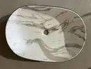 Раковина накладная MIXXUS PREMIUM ELLIPSE-0105, мрамор-черн. (MP6565)