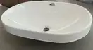 MIXXUS PREMIUM ELLIPSE-1601 Раковина врезная, белая (MP6569)