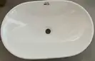 MIXXUS PREMIUM ELLIPSE-1601 Раковина врезная, белая (MP6569)