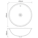 MIXXUS PREMIUM TOPPER-1601 Раковина врезная, белая (MP6571)