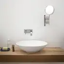 Nic-Design Умивальник круглий на стільницю Nic Design CIOTOLA Giulia без переливу 42x42х13h, білий (001033001)