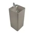 Nic-Design Умивальник окремо стоячий Nic Design Semplice 40х40х85 см з отвором під змішувач, злив у стіну, Sabbia матовий (001371051)