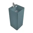 Nic-Design Умивальник окремо стоячий Nic Design Semplice 40х40х85 см з отвором під змішувач, злив у стіну, Polvere матовий (001371057)