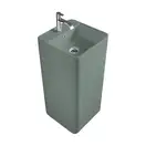 Nic-Design Умивальник окремо стоячий Nic Design Semplice 40х40х85 см з отвором під змішувач, злив у стіну, Salvia матовий (001371067)
