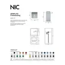 Умивальник окремо стоячий Nic Design Semplice 40х40х85 см без переливу, злив у підлогу, білий глянець (001373001)