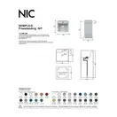 Nic-Design Умивальник окремо сточячий Nic Design Semplice 40х40х85 см з отвором під змішувач, зі зливом в підлогу, Fard глянець (001374072)
