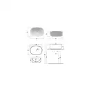 Nic-Design Умивальник на стільницю Nic Design Semplice 50х40х15 см, білий матовий (001375003)