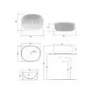 Nic-Design Умивальник на стільницю Nic Design Semplice 50х40х15 см, Sabbia матовий (001375051)