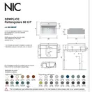 Nic-Design Умивальник на стільницю Nic Design Semplice 60х45х16 см з отвором під змішувач, білий матовий C/F (001384003 CF)