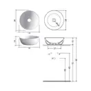 Умивальник на стільницю Nic Design Ovvio 38x14 см, Antracite matt (001446013)